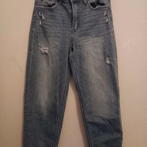 Classic Blue Distressed Women's Jeans